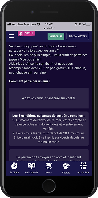 vbet pari gratuit bonus